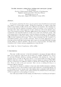 Treelike Structures Arising from Continua and Convergence Groups B