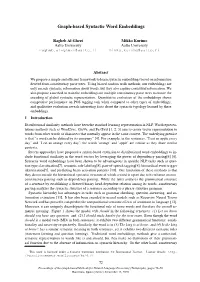 Graph-Based Syntactic Word Embeddings