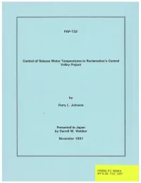 PAP-732 Control of Release Water Temperatures in Reclamation's