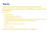 Search Using the Key Words Listed Below, by Date (MMM