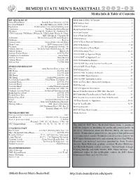 2002-03 Media Guide