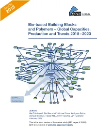 Bio-Based Building Blocks and Polymers – Global Capacities, Production and Trends 2018 – 2023