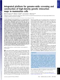 Integrated Platform for Genome-Wide Screening and Construction of High