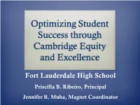 Optimizing Student Success Through Cambridge Equity and Excellence