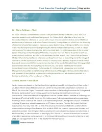 Task Force for Teaching Excellence Biographies
