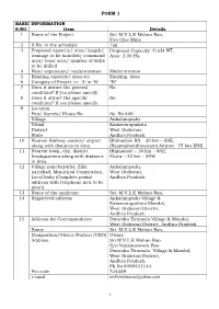 (To Be Published in the Gazette of India, Part-II, and Section 3, Sub-Section (Ii) MINISTRY of ENVIRONMENT and FORESTS