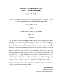Towards Intelligent Structures: Active Control of Buckling