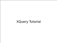 Xquery Tutorial