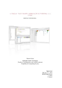 A Visual Tool-Based Approach to Porting C++ Code