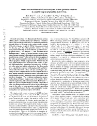 Direct Measurement of Discrete Valley and Orbital Quantum Numbers in a Multicomponent Quantum Hall System