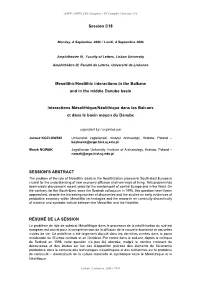 Mesolithic/Neolithic Interactions in the Balkans and in the Middle Danube Basin