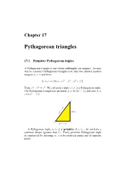 Pythagorean Triangles