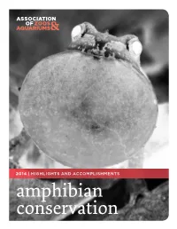 Amphibian Conservation INTRODUCTION