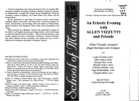 An Eclectic Evening with ALLEN VIZZUTTI and Friends