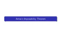 Arrow's Impossibility Theorem