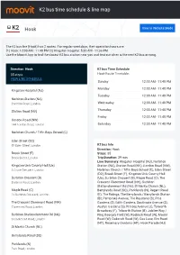K2 Bus Time Schedule & Line Route