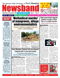 'Methodical Murder' of Mangroves, Allege Environmentalists