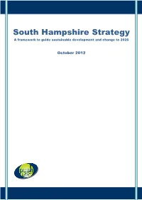 South Hampshire Strategy a Framework to Guide Sustainable Development and Change to 2026