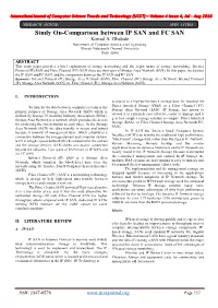 Study On-Comparison Between IP SAN and FC SAN Komal A
