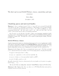 The First and Second Stiefel-Whitney Classes; Orientation and Spin Structure
