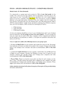 Applied Corporate Finance – Coursework Guidance