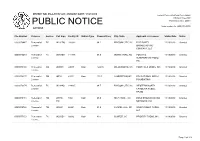 Public Notice &gt;&gt; Licensing and Management System Admin &gt;&gt;