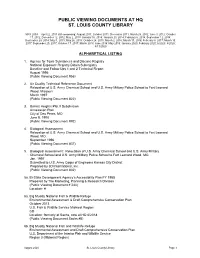 Public Viewing Documents at Hq St