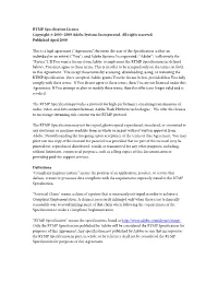 RTMP Specification License Copyright © 2003−2009 Adobe Systems Incorporated