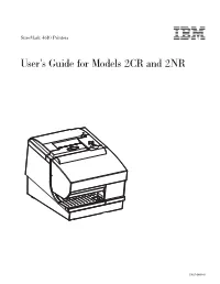 Suremark 4610 Printers: User's Guide for Models 2CR and 2NR Figures