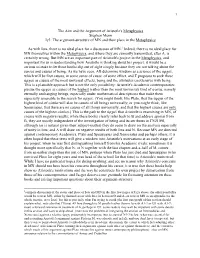 The Aim and the Argument of Aristotle's Metaphysics Stephen Menn Ig3: the Argument-Structure of MN and Their Place in the Metaphysics
