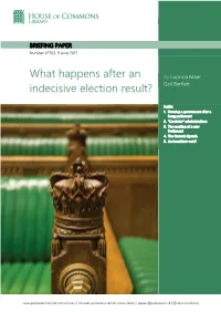 What Happens After an Indecisive Election Result?