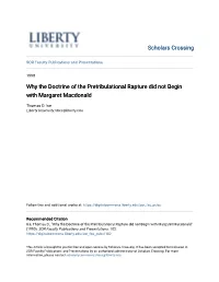 Why the Doctrine of the Pretribulational Rapture Did Not Begin with Margaret Macdonald