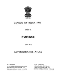 Administrative Atlas, Part-IX-A, Series-17, Punjab