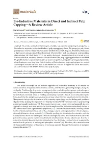 Bio-Inductive Materials in Direct and Indirect Pulp Capping—A Review Article