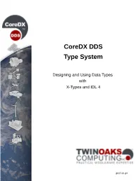 Coredx DDS Type System