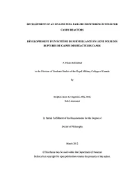 Development of an On-Line Fuel Failure Monitoring System For