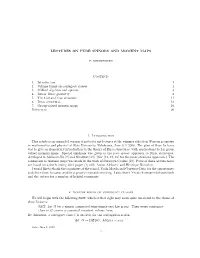 LECTURES on PURE SPINORS and MOMENT MAPS Contents 1
