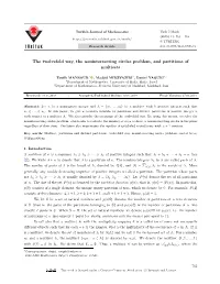 The Twelvefold Way, the Nonintersecting Circles Problem, and Partitions of Multisets