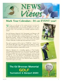 Fall 2019 Mark Your Calendarsviews - It’S an EVENT Year!
