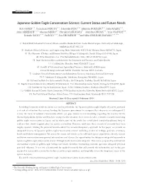 Japanese Golden Eagle Conservation Science: Current Status and Future Needs
