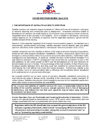 OFCOM SPECTRUM REVIEW (April 2012)