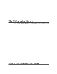 The C Clustering Library the University of Tokyo, Institute of Medical Science, Human Genome Center
