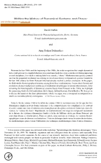 Writing the History of Dynamical Systems and Chaos
