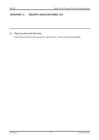 Appendix 2: Traffic Demand Forecast