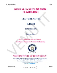 Digital System Design (15A05402)