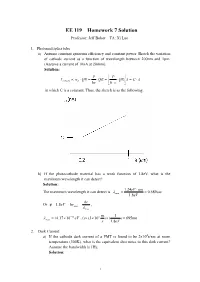 EE 119 Homework 7 Solution Professor: Jeff Bokor TA: Xi Luo