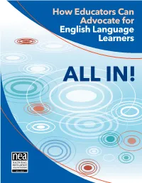 How Educators Can Advocate for English Language Learners