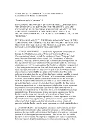 Netscape 7.0 End-User License Agreement