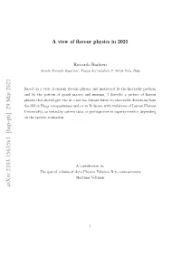 A View of Flavour Physics in 2021