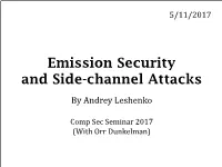 Emission Security and Side-Channel Attacks